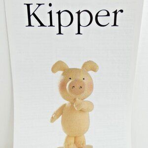 Kipper Knit Doll Pattern Booklet Toy Pig Double Knit DIY Vintage 1994